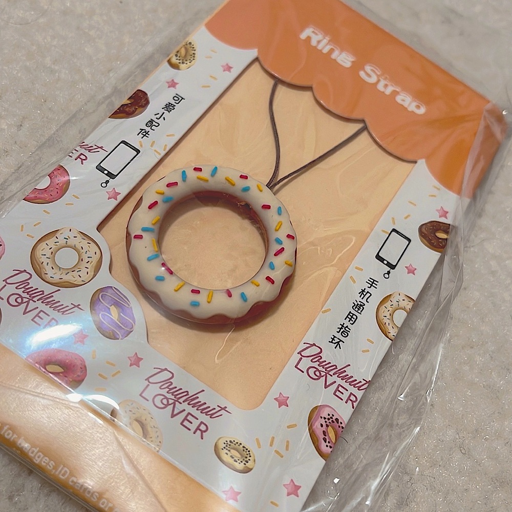 [NEW] PHONE KEY RING DONUT SHAPE ACCESSORIES